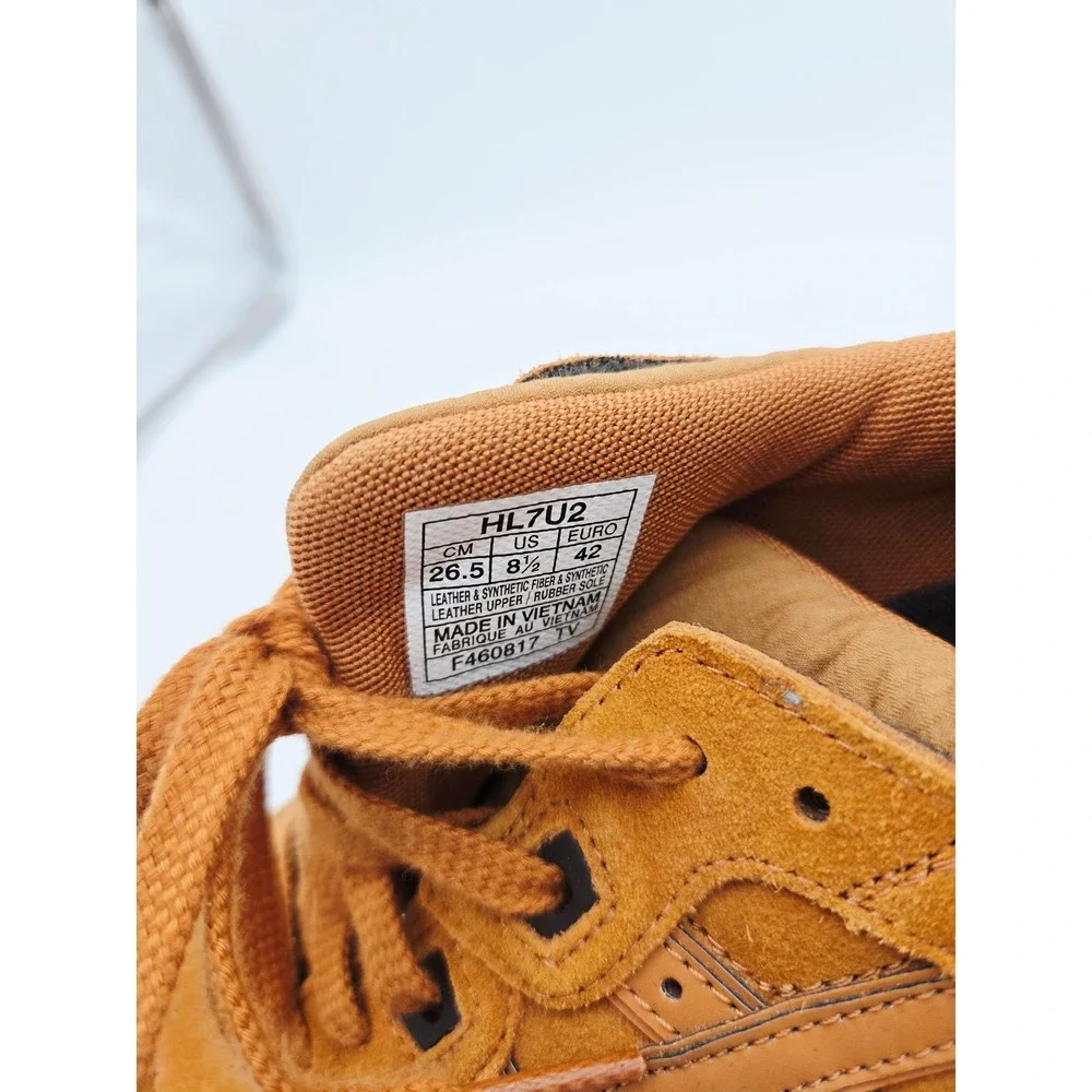 Asics Gel Lyte III HL7U2 Mens‎ 8.5 Honey Ginger Suede Sneakers Split Tongue
